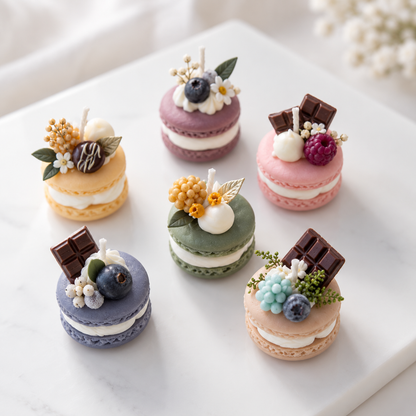 Mini Macaron Candle Collection