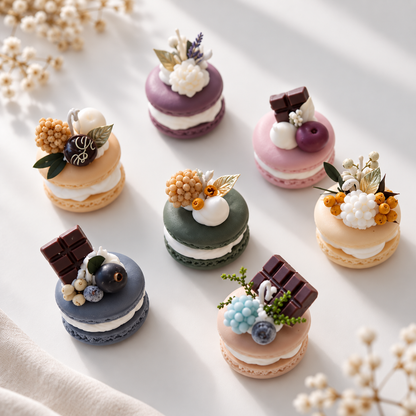 Mini Macaron Candle Collection