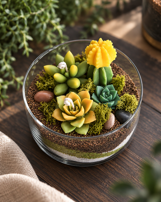Succulent Terrarium Candle