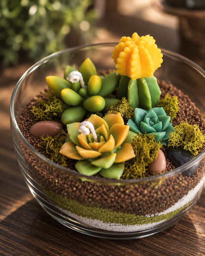 Succulent Terrarium Candle
