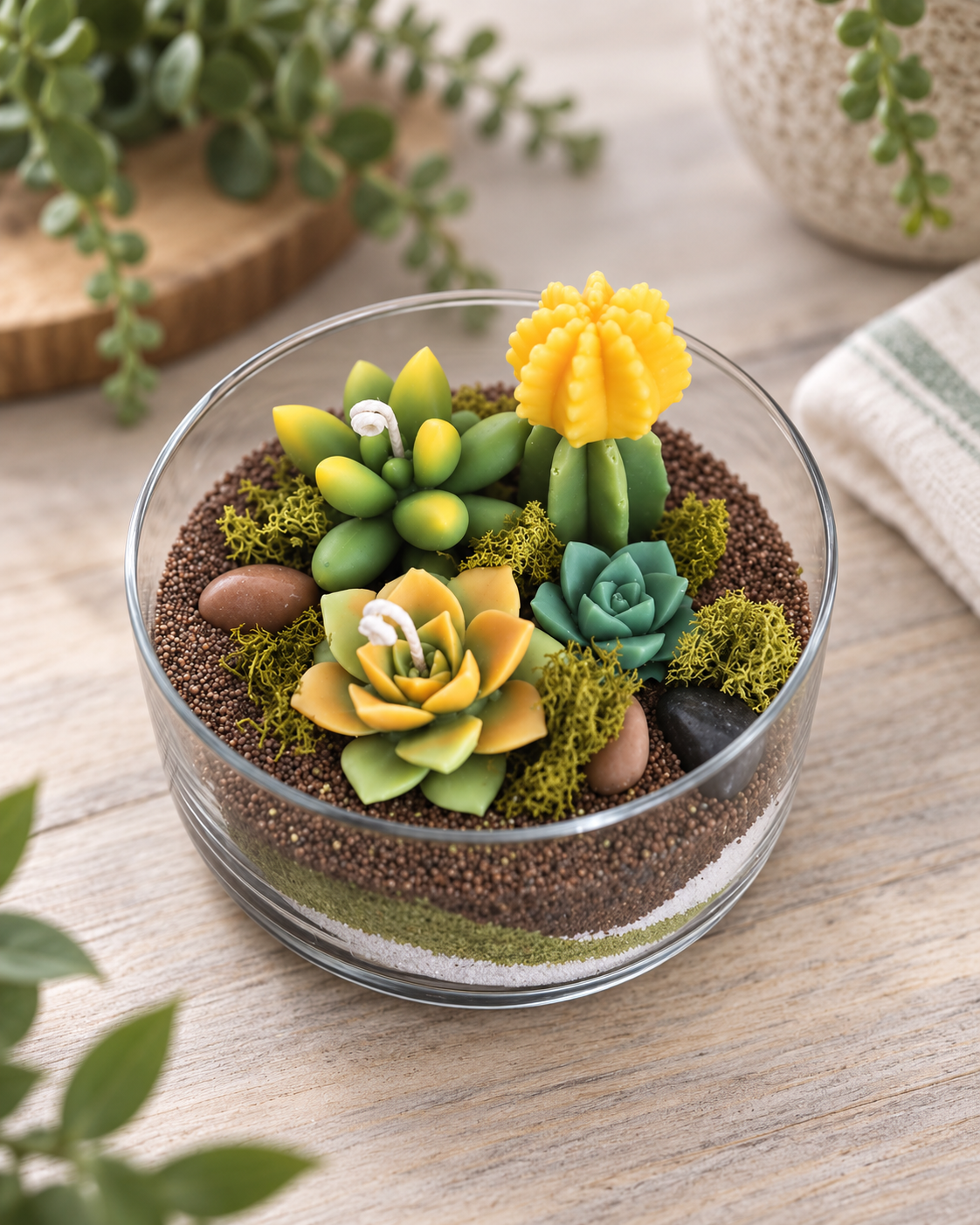 Succulent Terrarium Candle